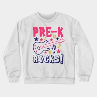 Pre-K Rocks Back to School Kids Crewneck Sweatshirt
